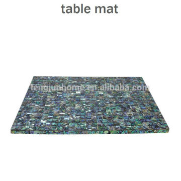 Tapis de table à coquille paua en Nouvelle-Zélande